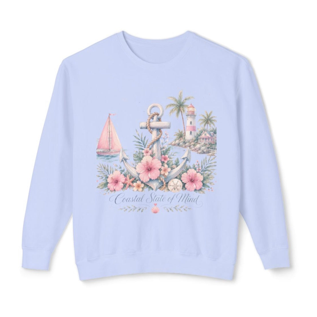 Tropical Anchor Coastal Crewneck