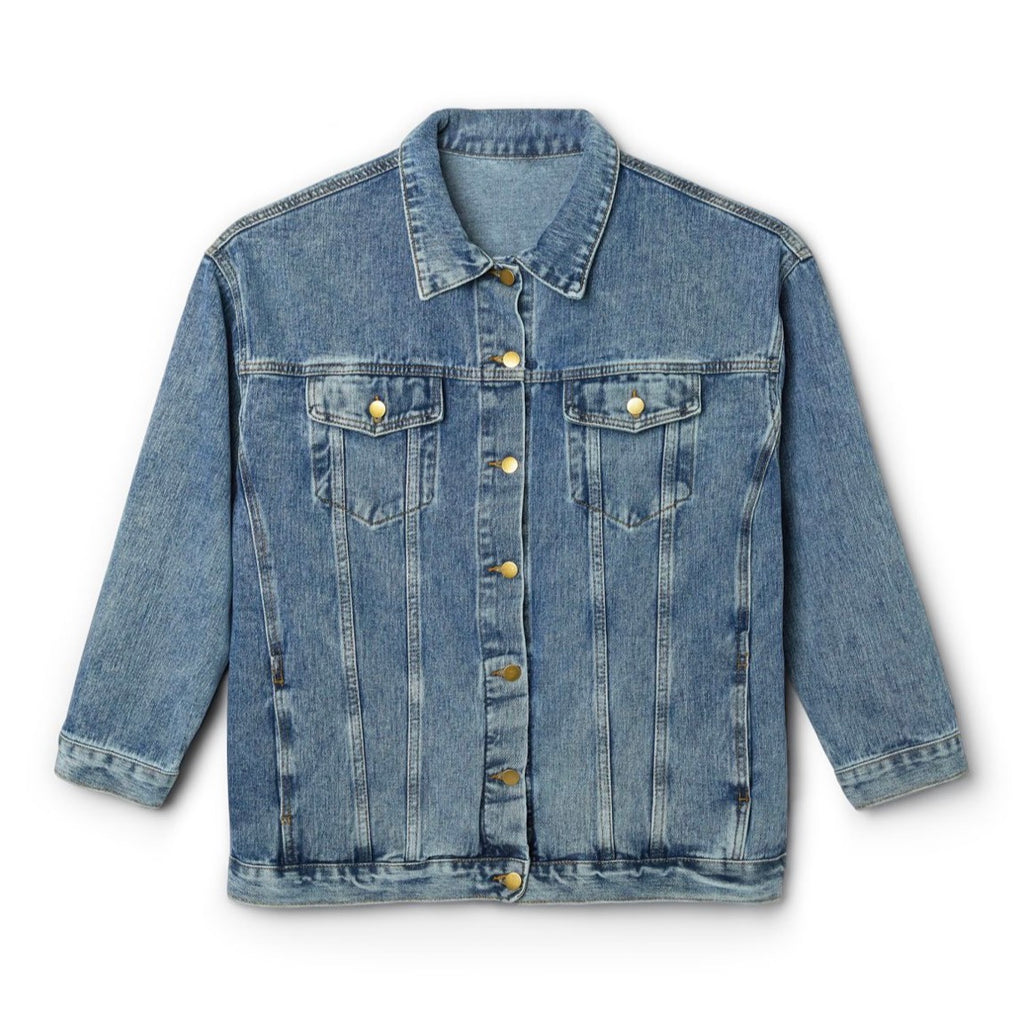 Pink Coastal Sailboat Denim Jacket