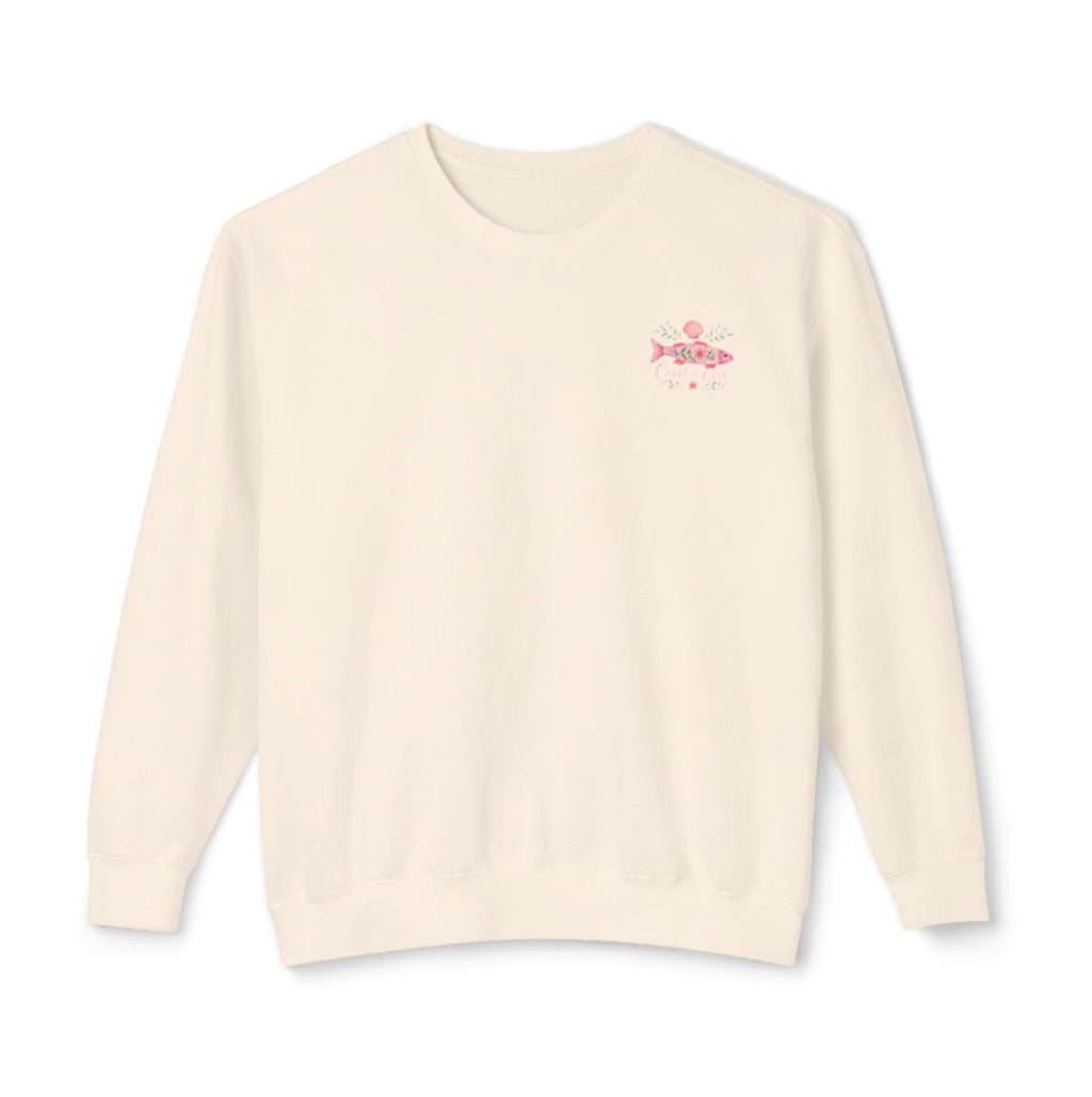 Floral Fish Coastal Crewneck
