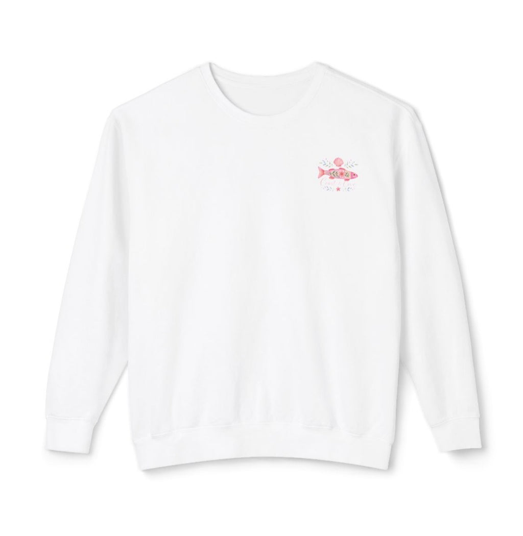 Floral Fish Coastal Crewneck