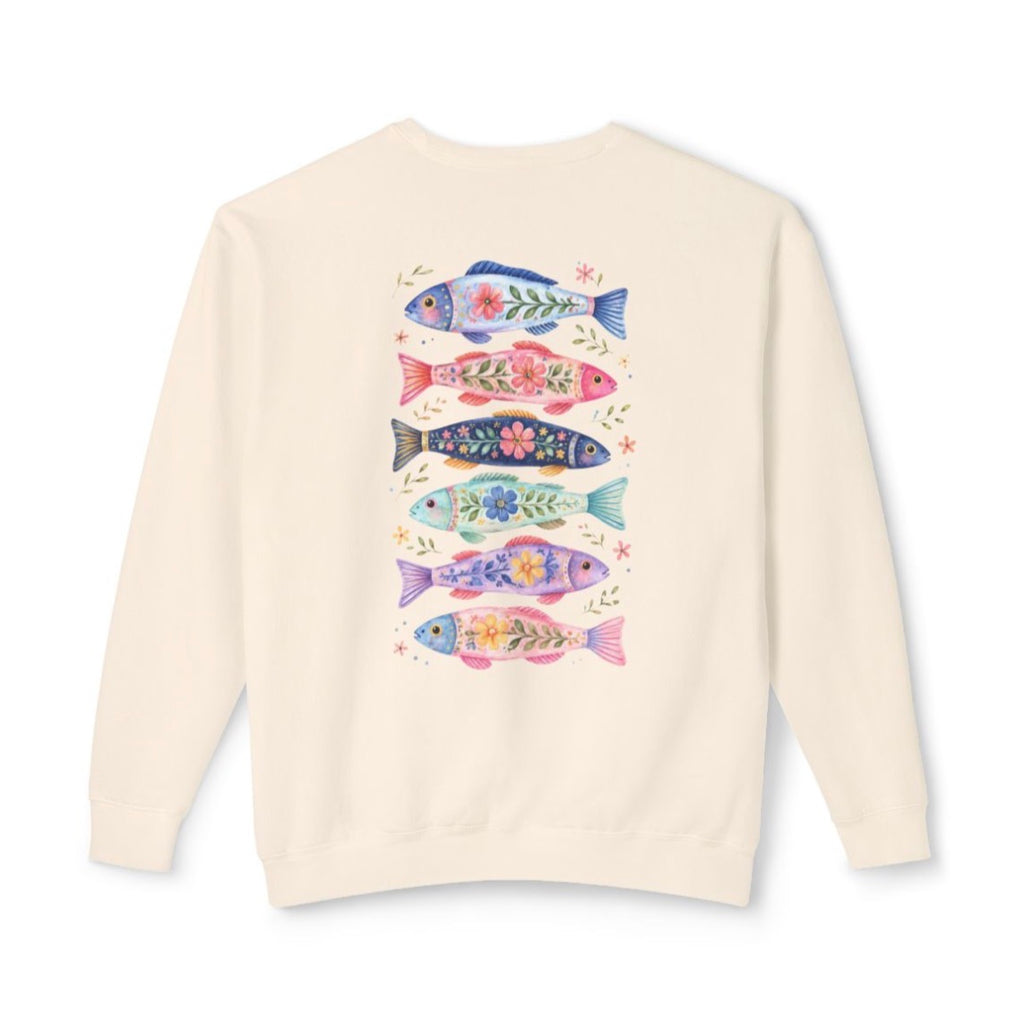 Floral Fish Coastal Crewneck